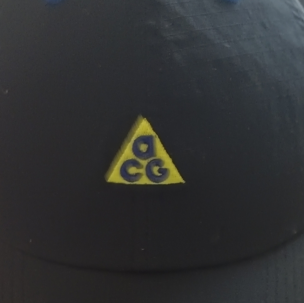Nike ACG Black Adjustable Hat with Blue Accents - Picture 3 of 5